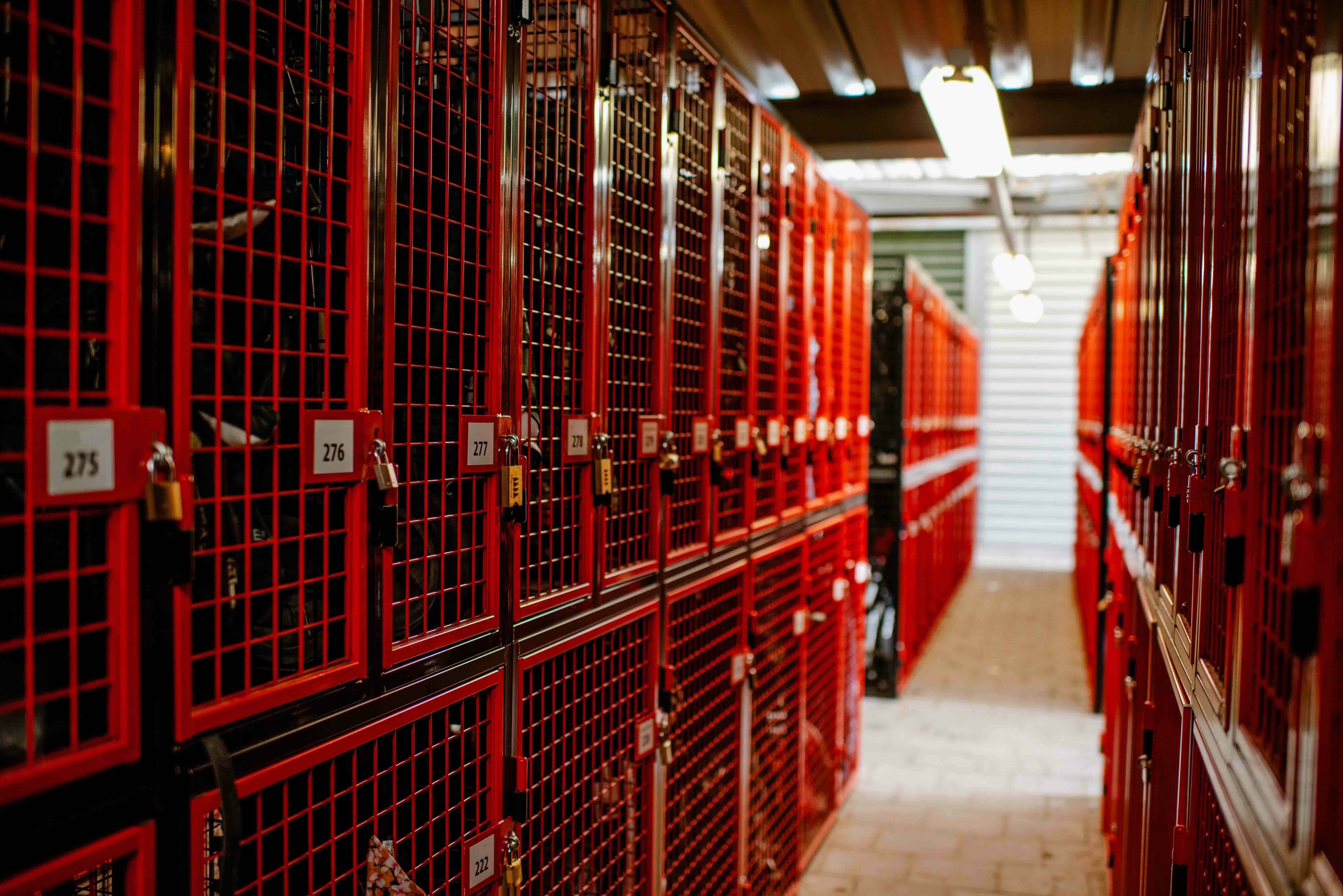 Gaaslockers op Golfclub in Amsterdam