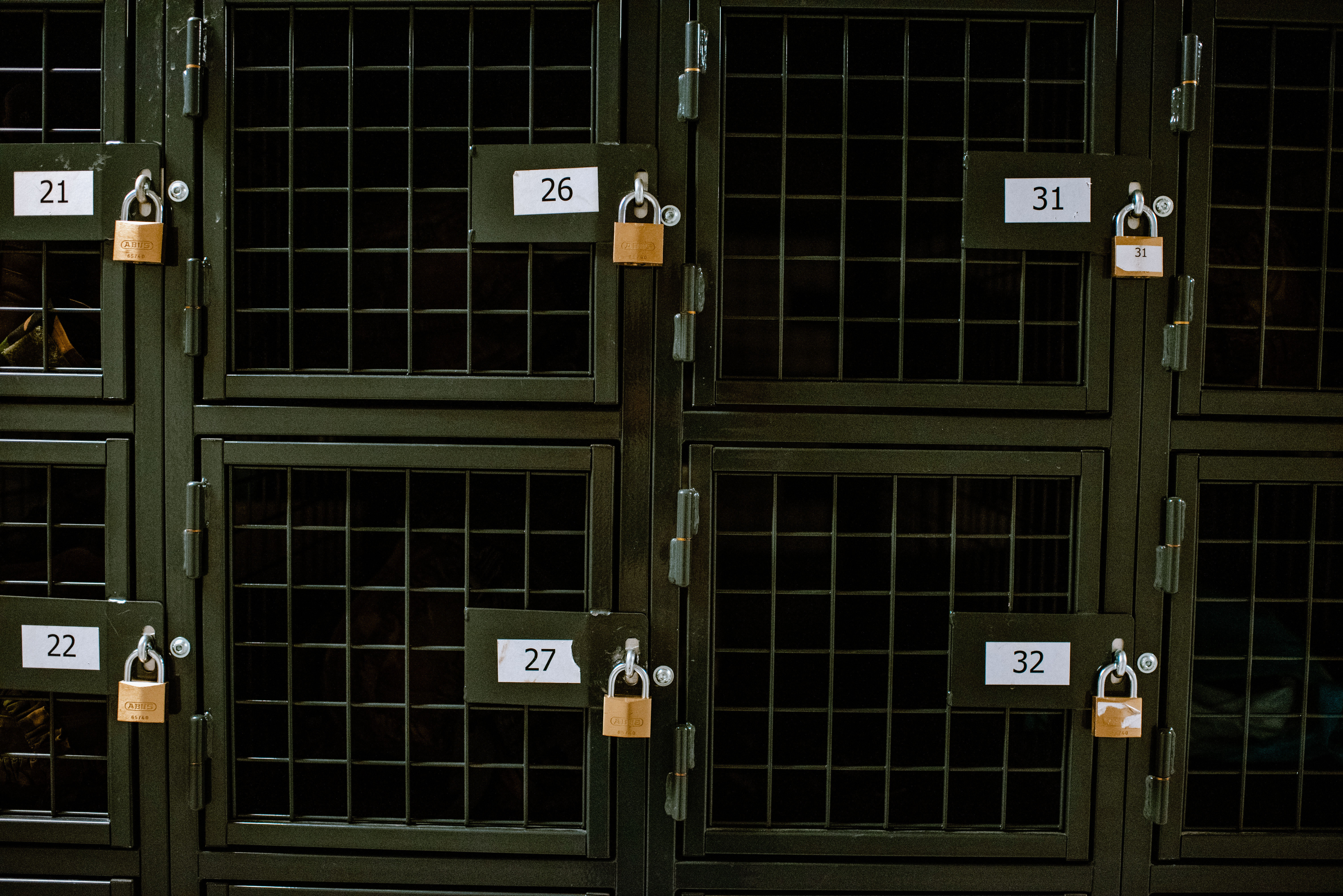 Gaaslockers met hangslot