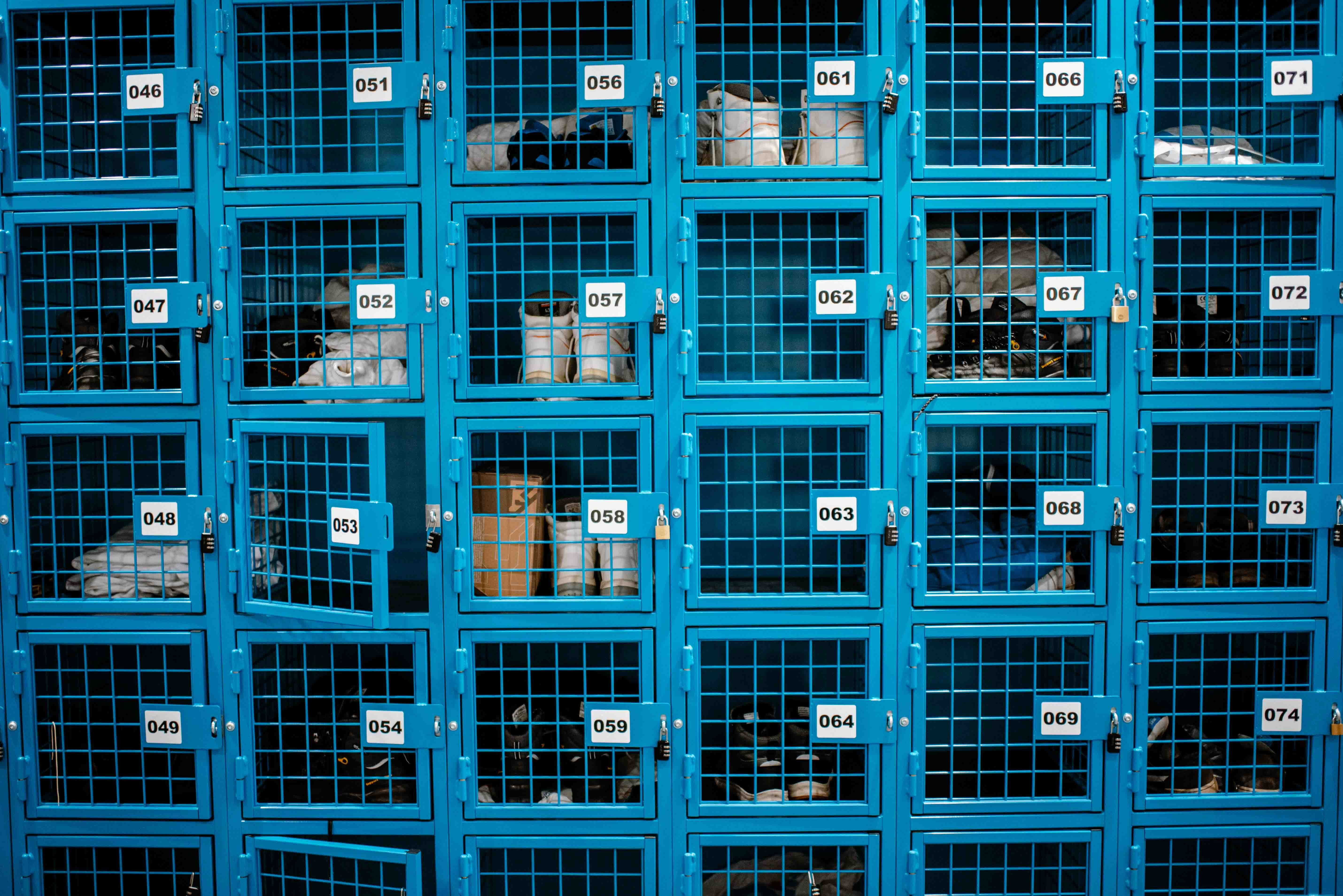 RASTERR sector productie personeels lockers kleedruimte